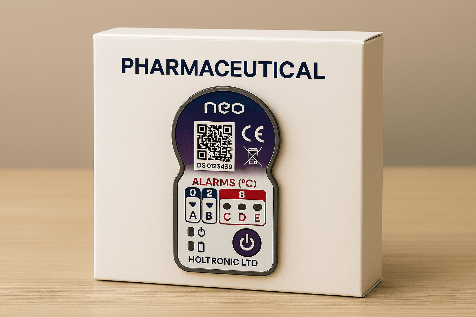 Pharma packaging temperature monitoring